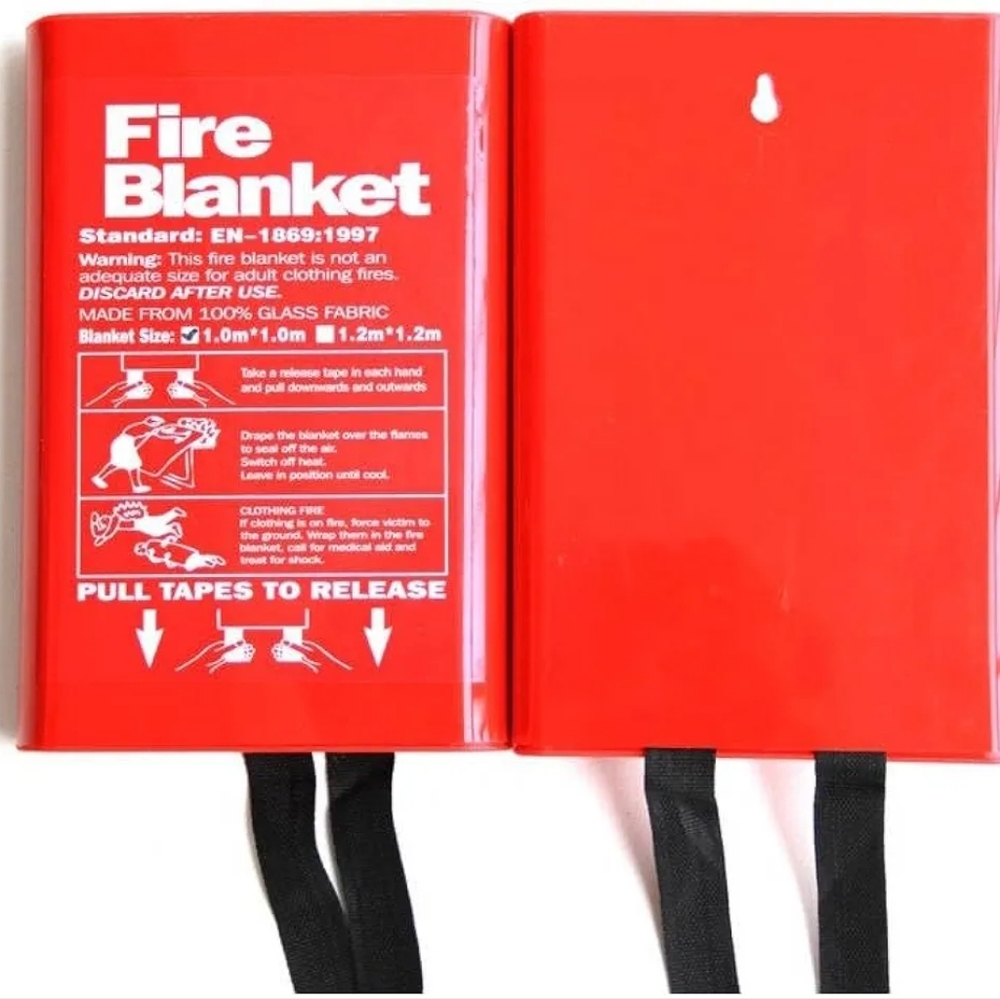 4S Fire Blanket for Kitchen and Home, Fiberglass Fire Safety Blankets for Surviv